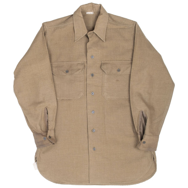 Vintage Us Army Wool Shirt Ww2 Shirt Size 14 1/2 X32