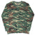 Vintage Us Army Woodland Camo Erdl Long Sleeve Tee Shirt 1990S Size Large Made In Usa