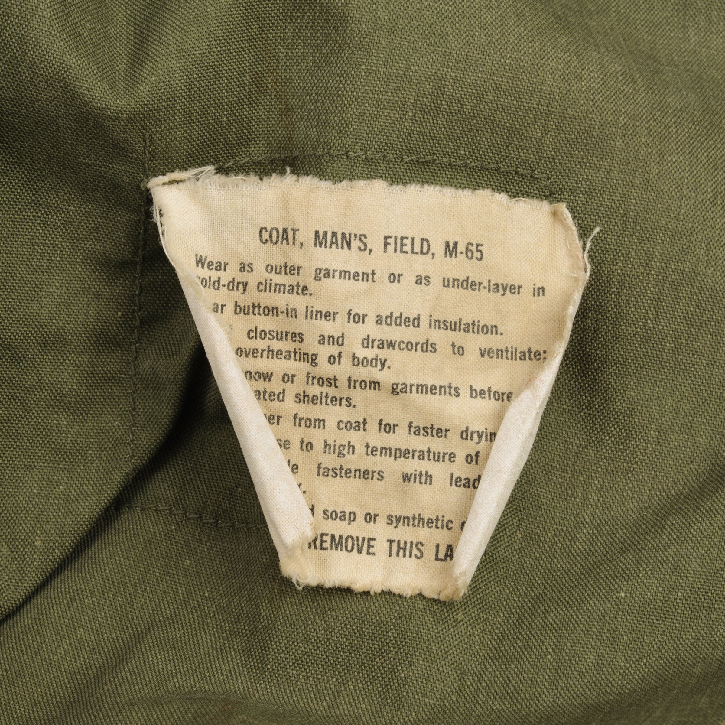 VINTAGE US ARMY M65 FIELD JACKET 1968 VIETNAM WAR SIZE SMALL