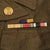 Vintage US Army Field Airborne WW2 1940S Jacket With Asiatic Pacific Camp'n Medal, Ww2 Victory, Army Of Occupation Medal, Marksman Second Class Gunner Rifle, Field Artillery, Us Enlisted, Tech 4Th Grade, Us Korean Military Assistance Group
