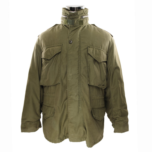 Vintage Us Army M65 M-1965 Field Jacket 1971 Vietnam War Size Medium Short  DSA 100-71-C-0181