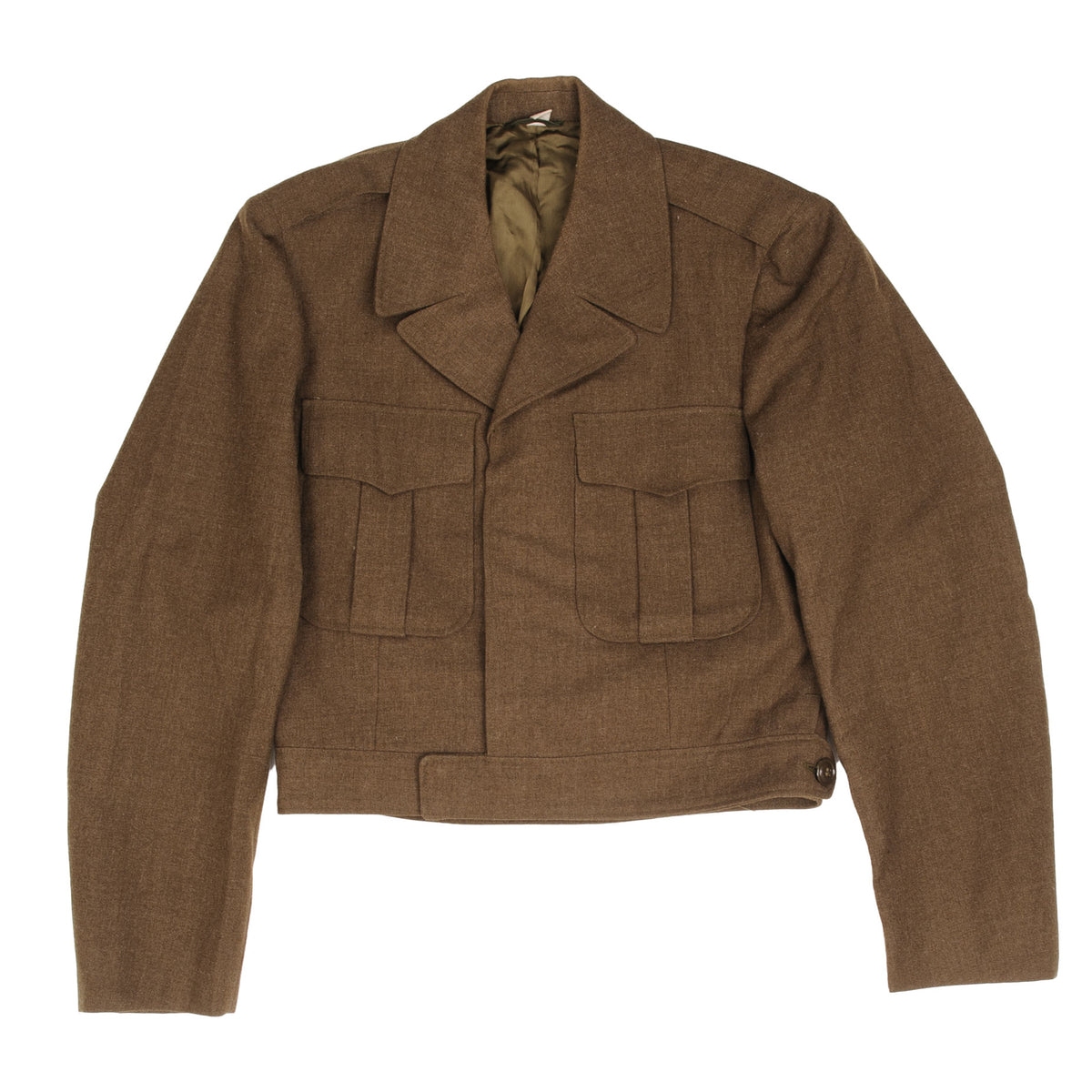 VINTAGE US ARMY OFFICER DRESS IKE WOOL JACKET 1950 KOREAN WAR SIZE