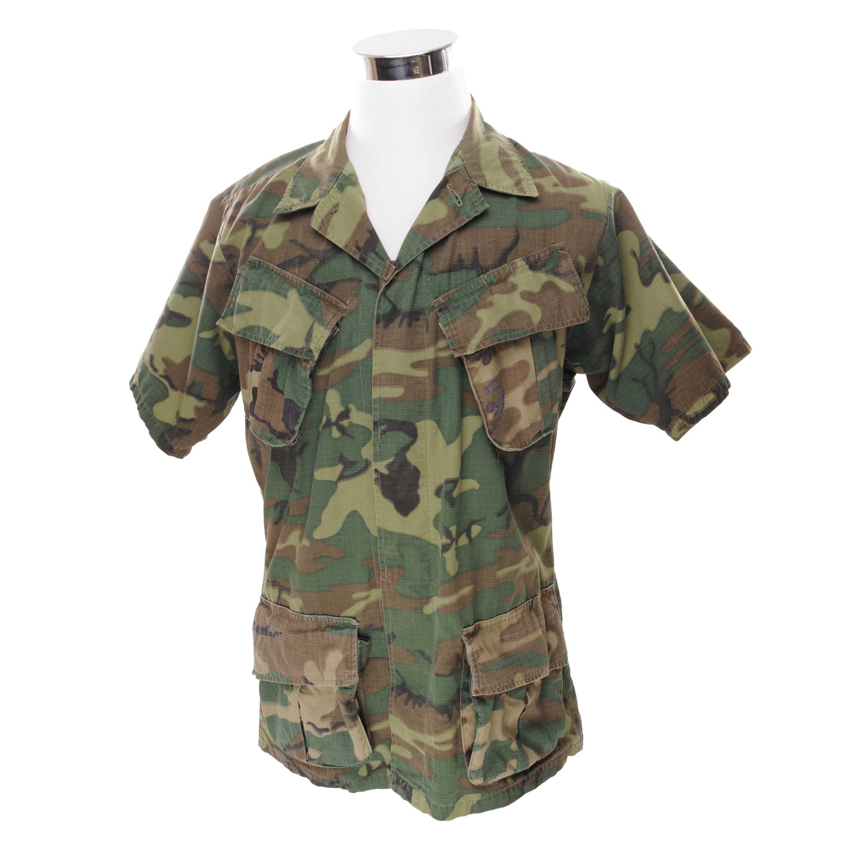 VINTAGE US ARMY TROPICAL COMBAT CAMO JACKET 5TH PAT 1970 VIETNAM