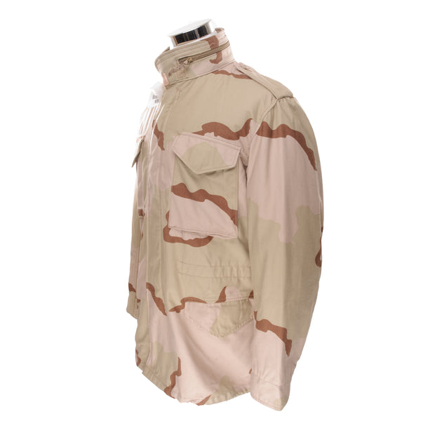 Vintage Us Army M65 Field Jacket Patch Desert Camo 1999 Size Medium Regular SP0100-99-D-0303