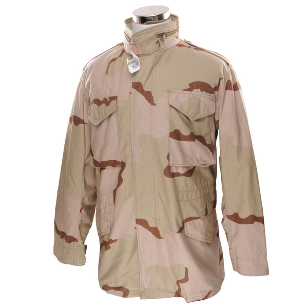 Vintage Us Army M65 Field Jacket Patch Desert Camo 1999 Size Medium Regular SP0100-99-D-0303