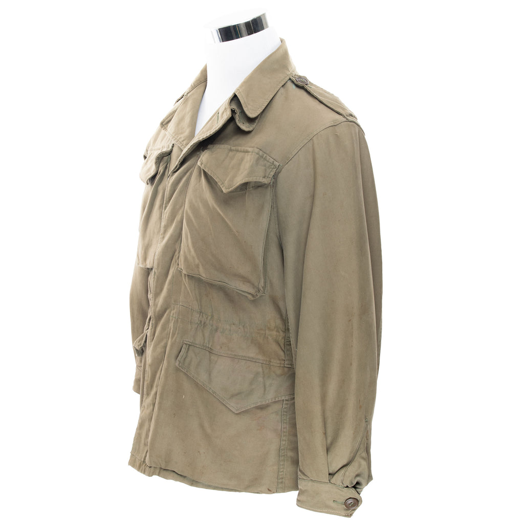 VINTAGE US ARMY M-1943 M43 FIELD JACKET 1940S WW2 SIZE 32R