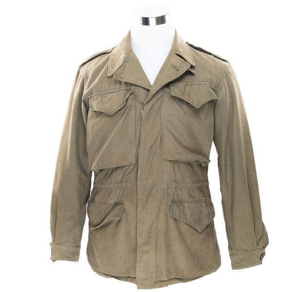 VINTAGE US ARMY M-1943 M43 FIELD JACKET 1940S WW2 SIZE 32R