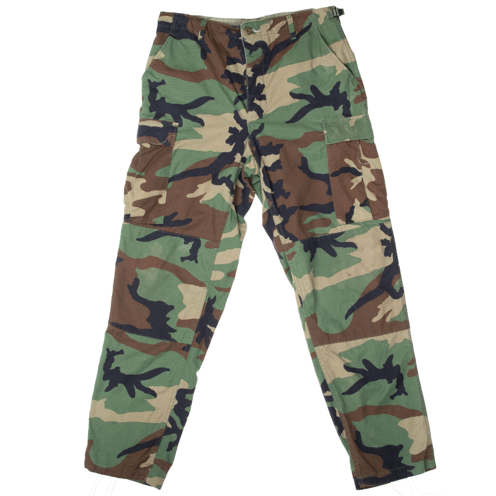 Vintage Us Army Rip Stop Woodland Camo Combat Trouser 2000 Size Medium Long

SP0100-00-D-0307