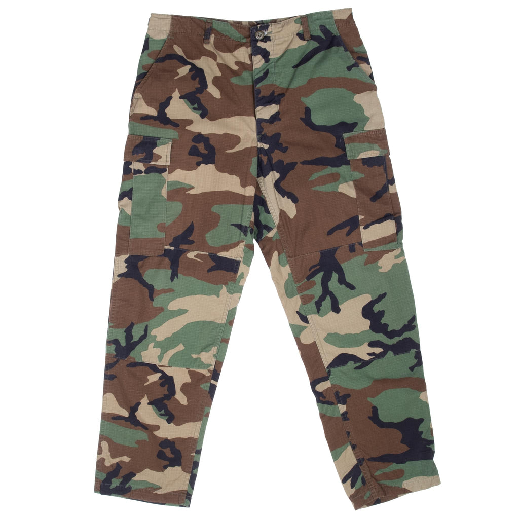 Vintage Us Army Hot Weather Woodland Camo Combat Trouser 1996 Size Medium Regular