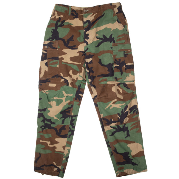 Vintage Us Army Rip Stop Woodland Camo Combat Trouser 1985 Size Large Long

0010086-6-1381