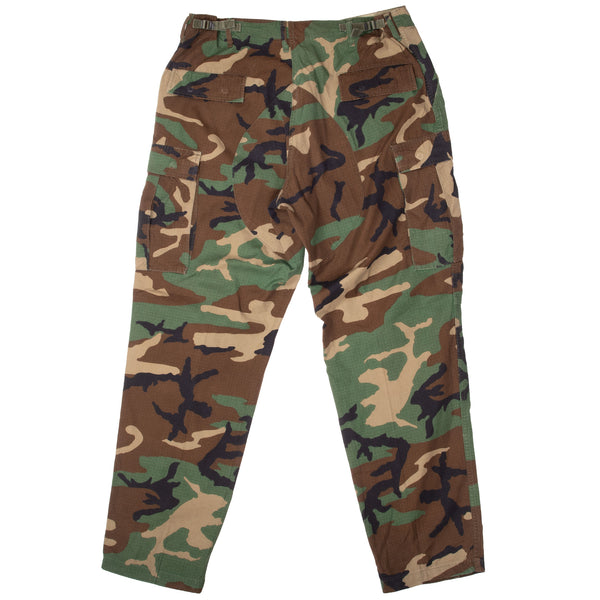 Vintage Us Army Rip Stop Woodland Camo Combat Trouser 1985 Size Large Long

0010086-6-1381
