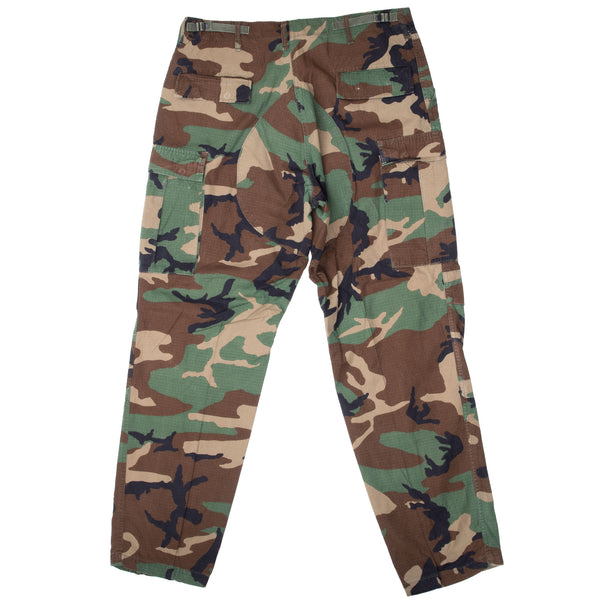 Vintage Us Army Rip Stop Woodland Camo Combat Trouser 1985 Size Large Long

DLA100-85-0-0281