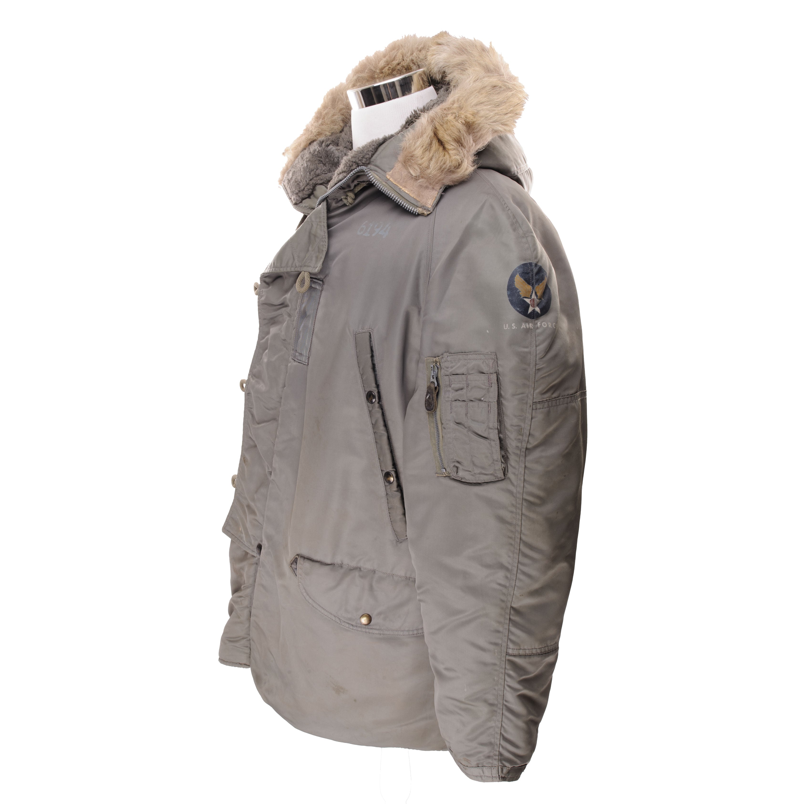VINTAGE USAF US AIR FORCE PARKA AIRCREW JACKET TYPE N3B EARLY 1960S SI ...