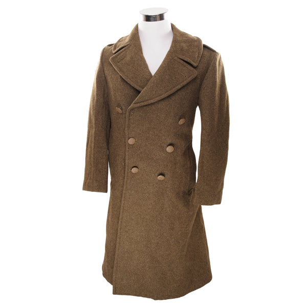 Vintage Us Army M-1939 Overcoat Wool Coat 1942 Ww2 Size 36R