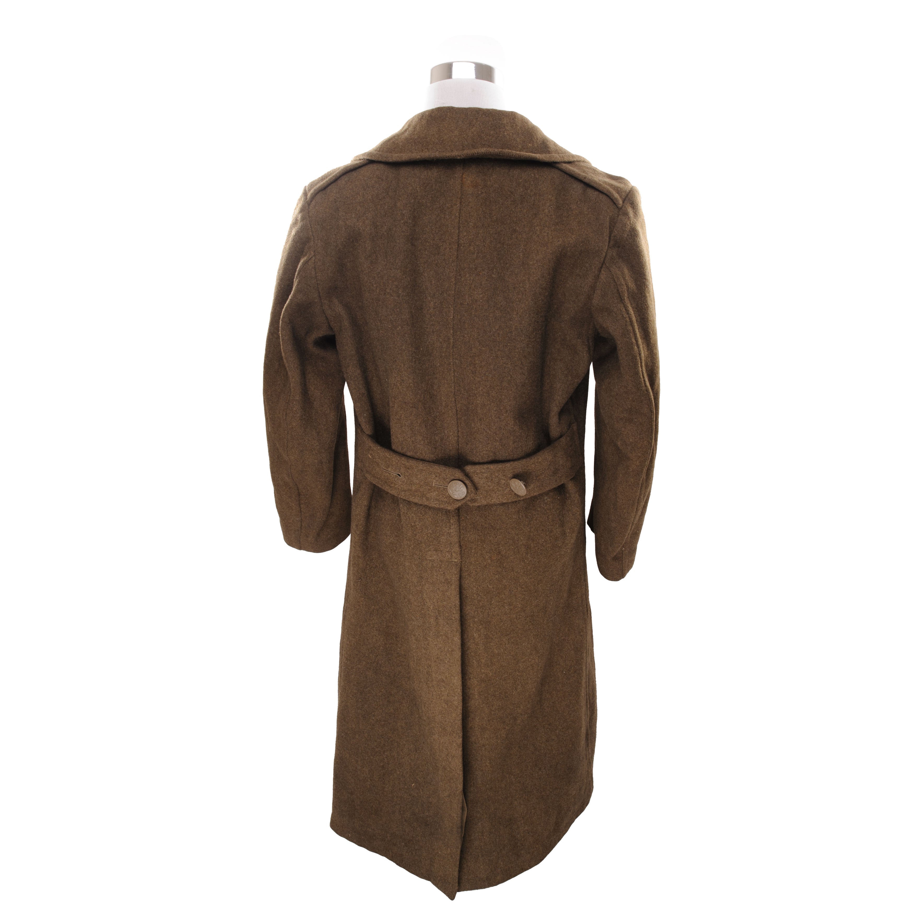 VINTAGE US ARMY M 1939 OVERCOAT WOOL COAT 1942 WW2 SIZE 36L Rare Gear USA