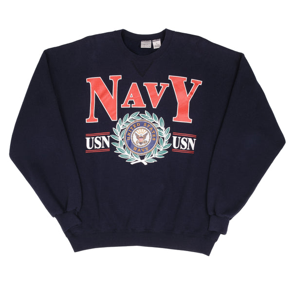 Vintage United States Navy Sweatshirt Crewneck Size XL Made In USA