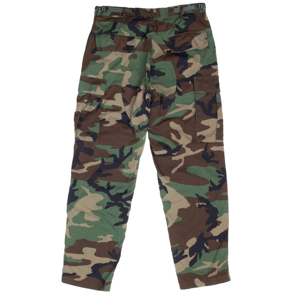 Vintage Us Army Rip Stop Woodland Camo Combat Trouser 2000 Size Medium Regular

SP0100-00-D-0306