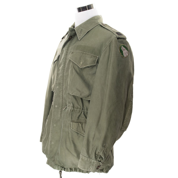 VINTAGE US ARMY M51 FIELD JACKET PATCH 1955 VIETNAM WAR MEDIUM LONG PATCH 104th