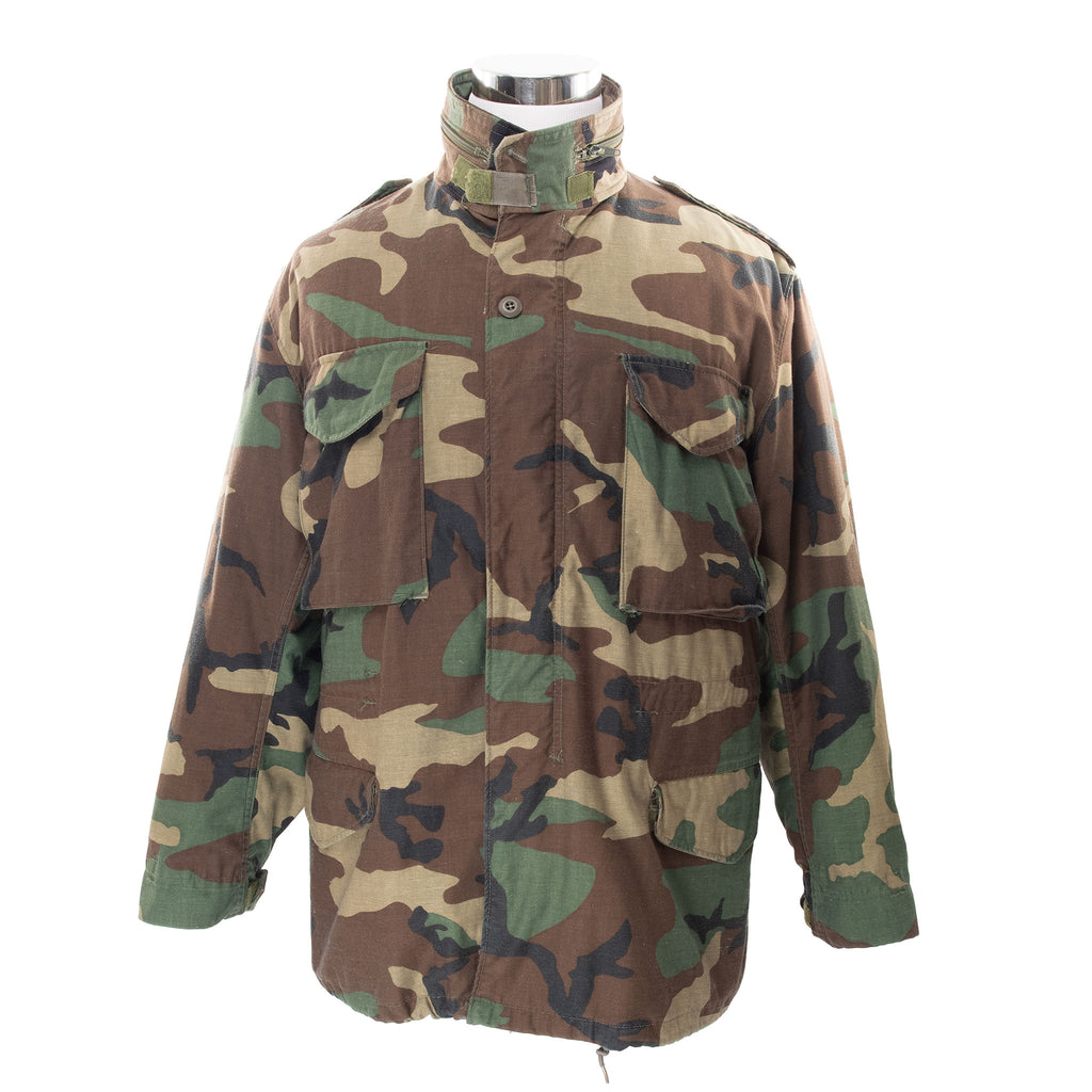 Vintage Us Army M65 Woodland Camo Field Jacket 1985 Size Medium Regular

DLA100-85-C-0560