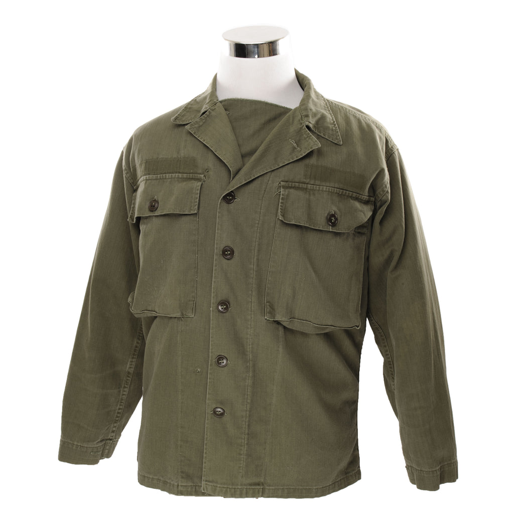 Vintage Us Army Fatigue Shirt HBT Herringbone Twill 1950S Early Vietnam 38R