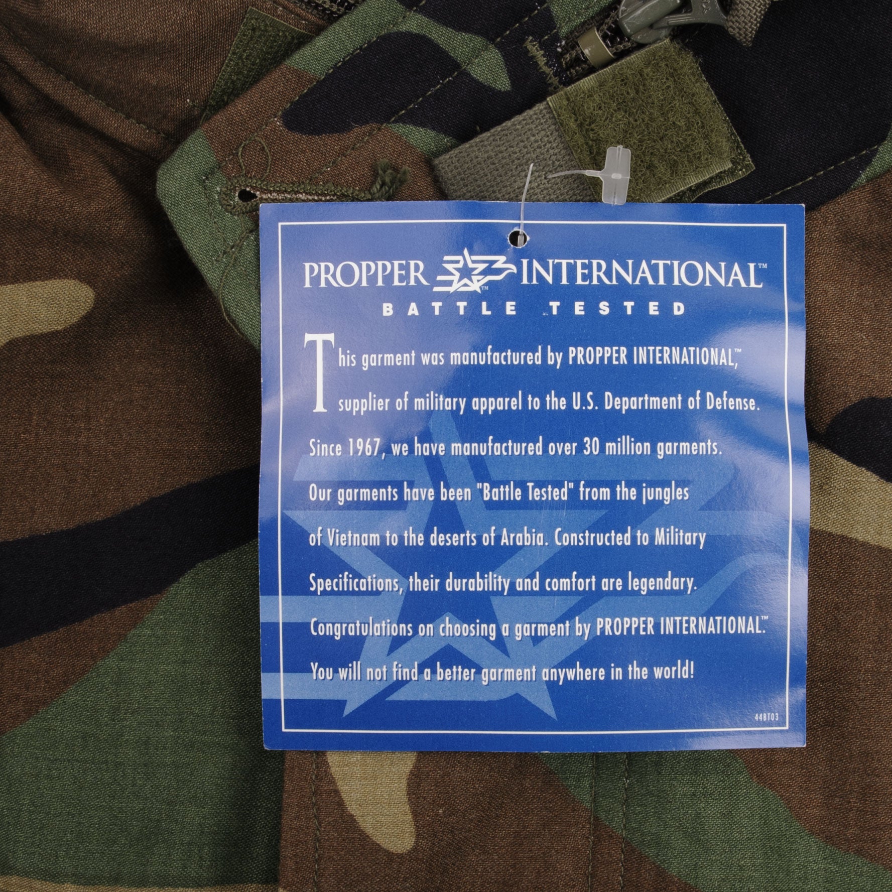 VINTAGE M65 WOODLAND CAMO FIELD PROPPER INT JACKET 1997