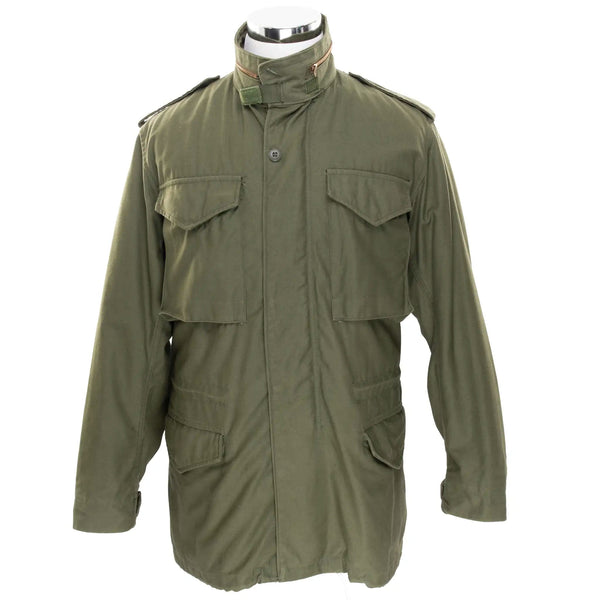 VINTAGE US ARMY M1965 M65 FIELD JACKET 1972 VIETNAM WAR SIZE SMALL LONG NOS