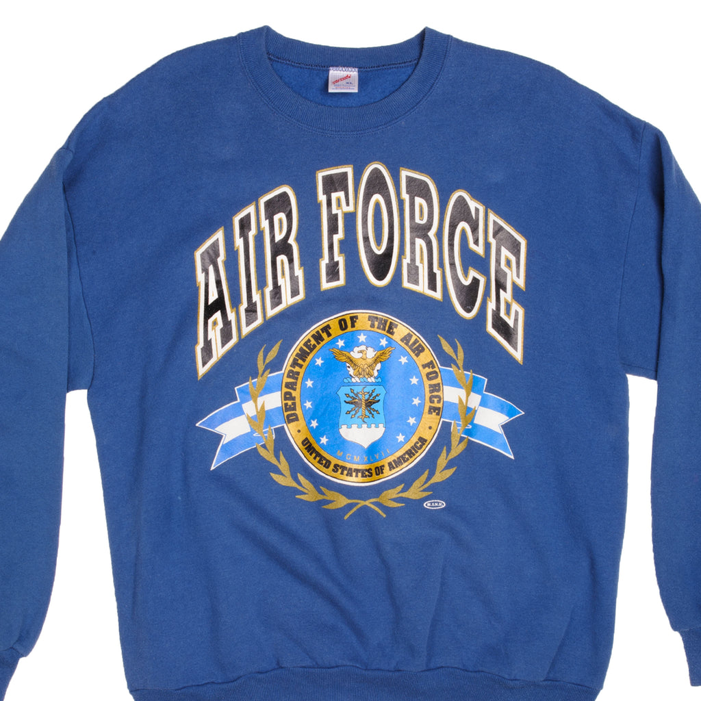 Vintage USAF United States Air Force Department Of The Air Force Sweatshirt Crewneck 1990s Size XLarge Made In USA