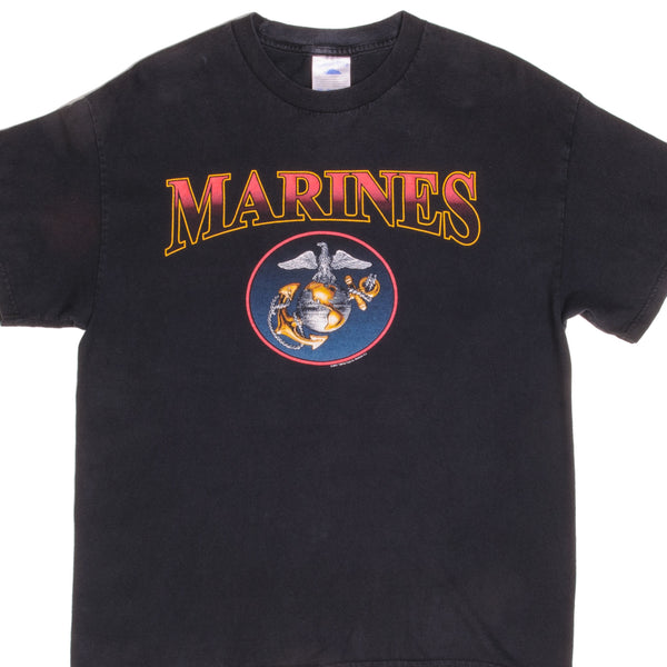 Vintage USMC United States Marines Corporation Tee Shirt 2001 Size Large Made In USA