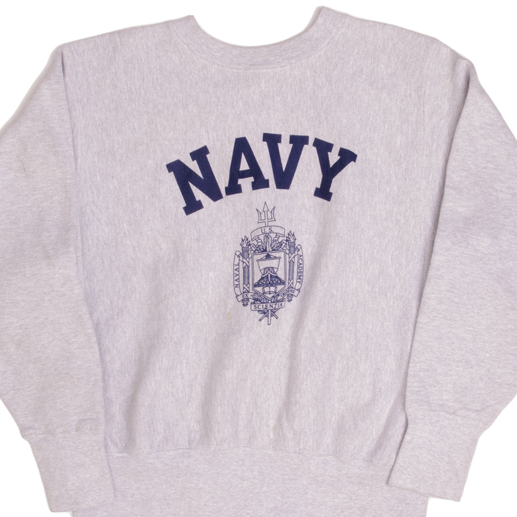 Vintage United States Navy US Naval Academy Hoodie Sweatshirt Size XS Made In USA.