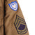 Vintage US Army Field Jacket 1940'S World War 2 With Technical Sergeant Second Grade, WW2 Honorable discharge "Rupture Duck", 1 year and half overseas bar, US Army 24th Corps patch. 
