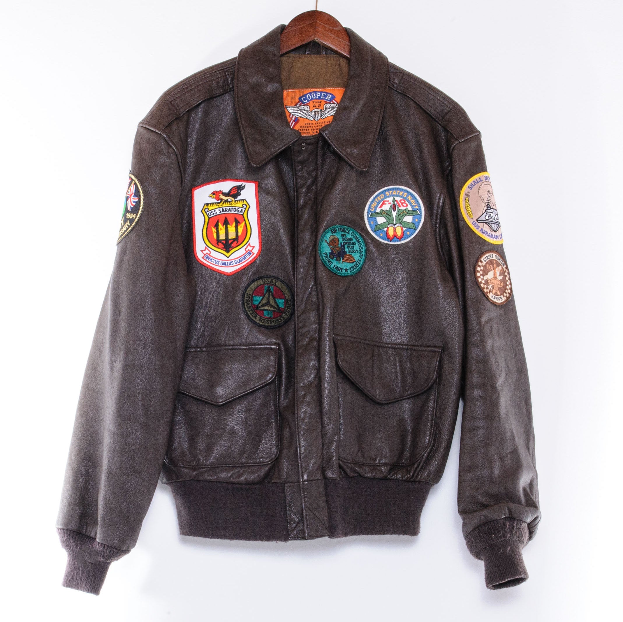 USAF US Air Force Cooper Flight Leather Jacket Type A2 – Rare Gear USA