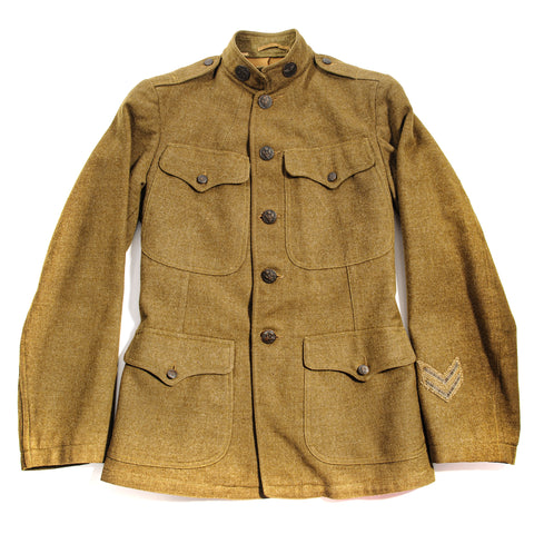 VINTAGE USAAS US ARMY AIR SERVICE JACKET 1910'S WW1 CORPORAL PATCH