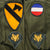 美國陸軍實用襯衫 P-58 P58 60 年代越戰第一 CAV DIV FORSCOM 專家 E4 補丁中號