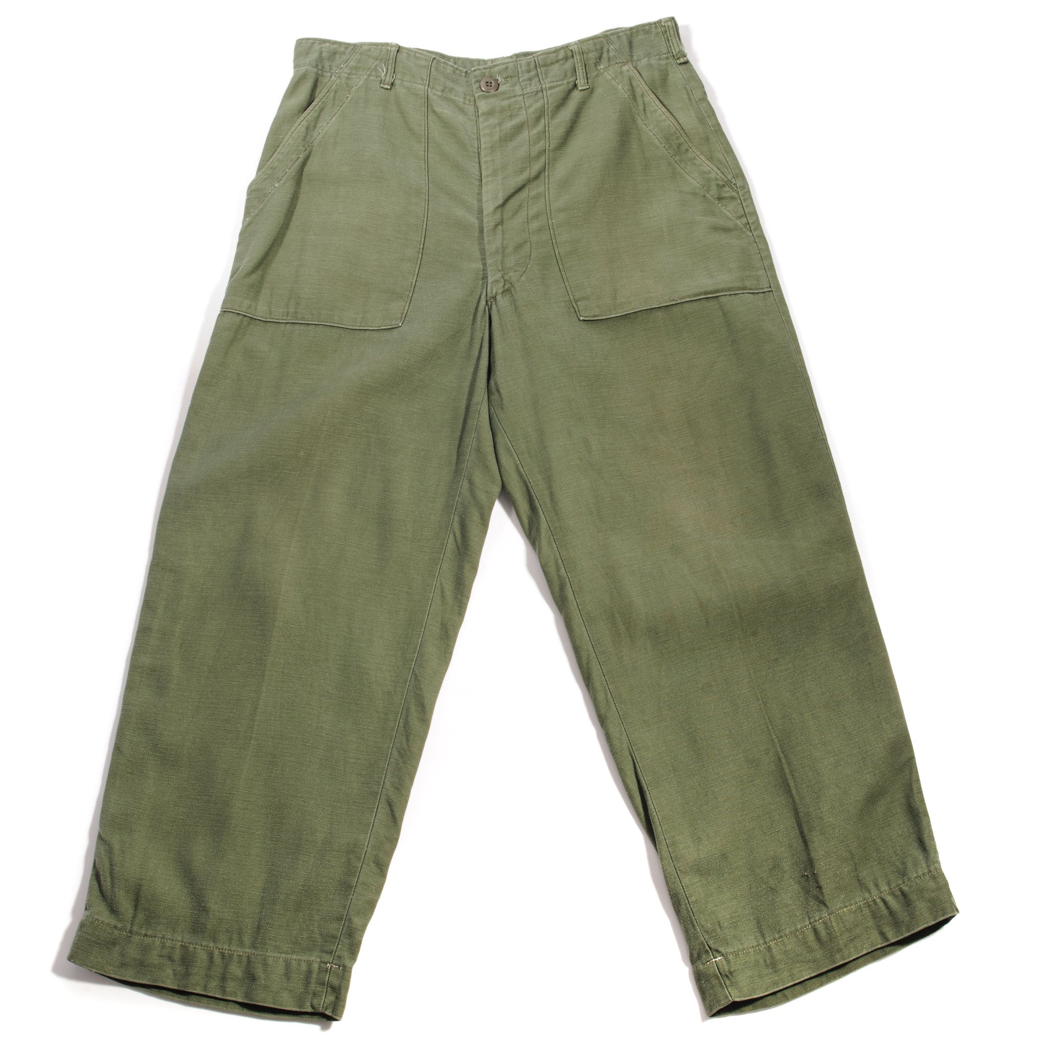 Saucezhan OG107 Fatigue Pants for U.S. Army Vietnam War Men's Baker Pants  Satin Cotton Regular Fit 