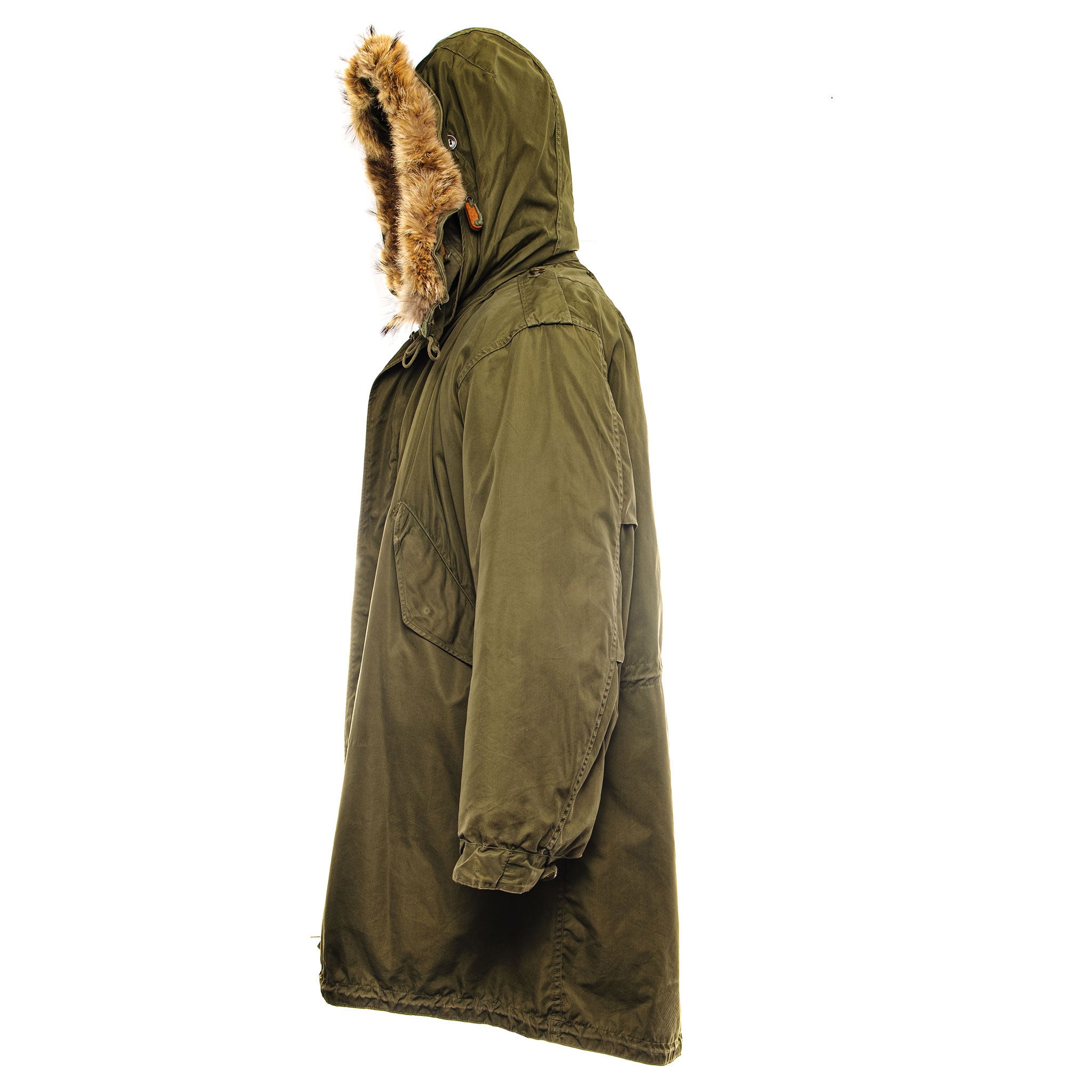 US Army M-1951 M51 Fishtail Parka Complete Coyote Fur 1952 โ Rare