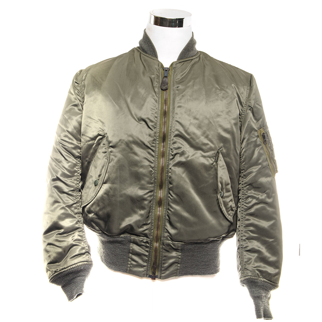 USAF US AIR FORCE FLIGHT JACKET MA-1 MA1 1985 SIZE MEDIUM