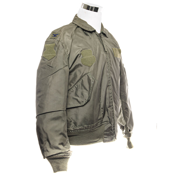 Vintage USAF US Air Force Flight Jacket CWU 36/P 36P Summer 1993 Colonel Patch Size Large 42-44.