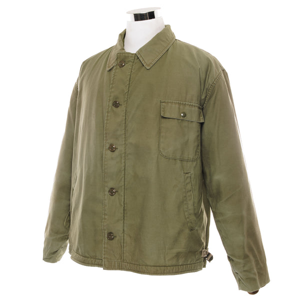 ヴィンテージ USN 米海軍 A-2 A2 デッキジャケット 寒冷地用 1980年代 サイズ XXL 2XL