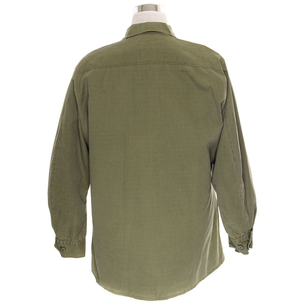 VINTAGE US ARMY TROPICAL COMBAT JACKET 4TH PATTERN 1966 VIETNAM WAR SIZE LARGE LONG WITH PATCHES