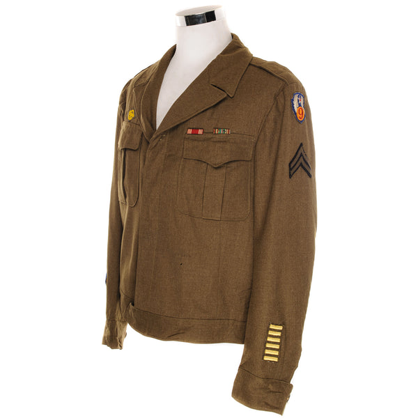 ヴィンテージ USAAF 米陸軍航空隊 ウール フィールド ジャケット 1944 WW2 サイズ XL パッチとリボン付き