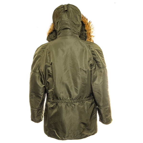 VINTAGE USAF US AIR FORCE PARKA AIRCREW JACKET N-3B N3B 1964 VIETNAM WAR SIZE MEDIUM