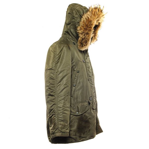 VINTAGE USAF US AIR FORCE PARKA AIRCREW JACKET N-3B N3B 1964 VIETNAM WAR SIZE MEDIUM