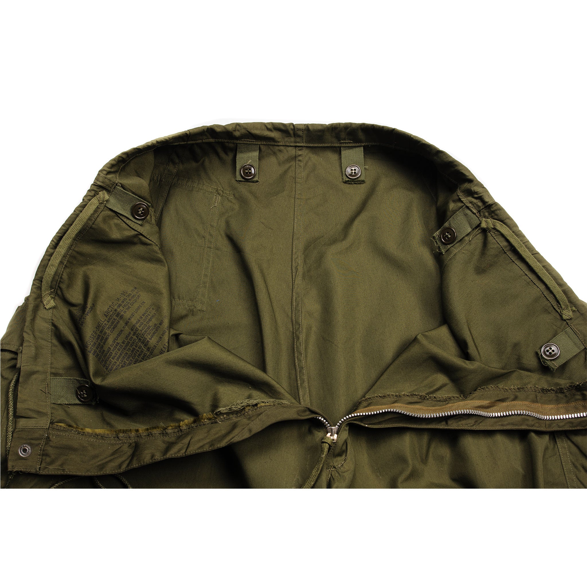 Vintage US Army M-1951 Trouser-shell Arctic Pants Korean War
