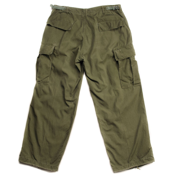 VINTAGE US ARMY TROPICAL COMBAT TROUSERS 6TH PATTERN 1969 VIETNAM WAR SIZE MEDIUM SHORT