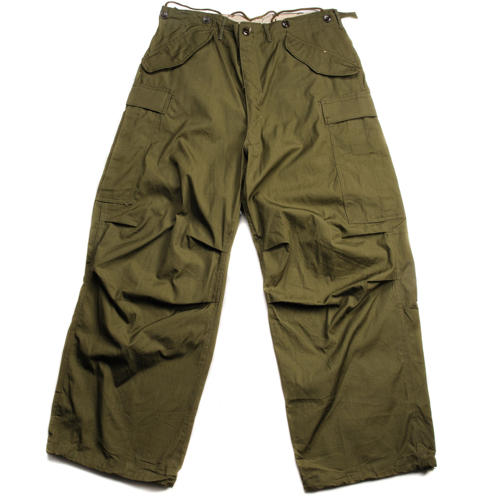 Vintage US Army Field Trousers Pants M-1951 M51 1950'S Size Medium Regular Deadstock.