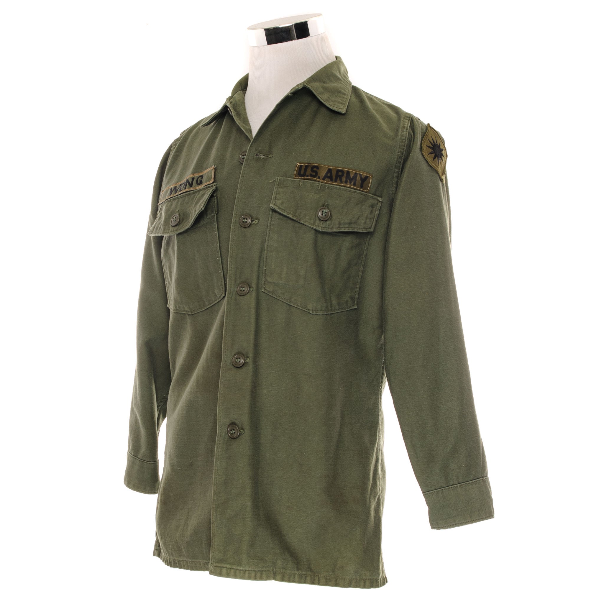 gear up vietnam US Army Utility Shirt P-64 60's Vietnam War Size Medium – Rare Gear USA