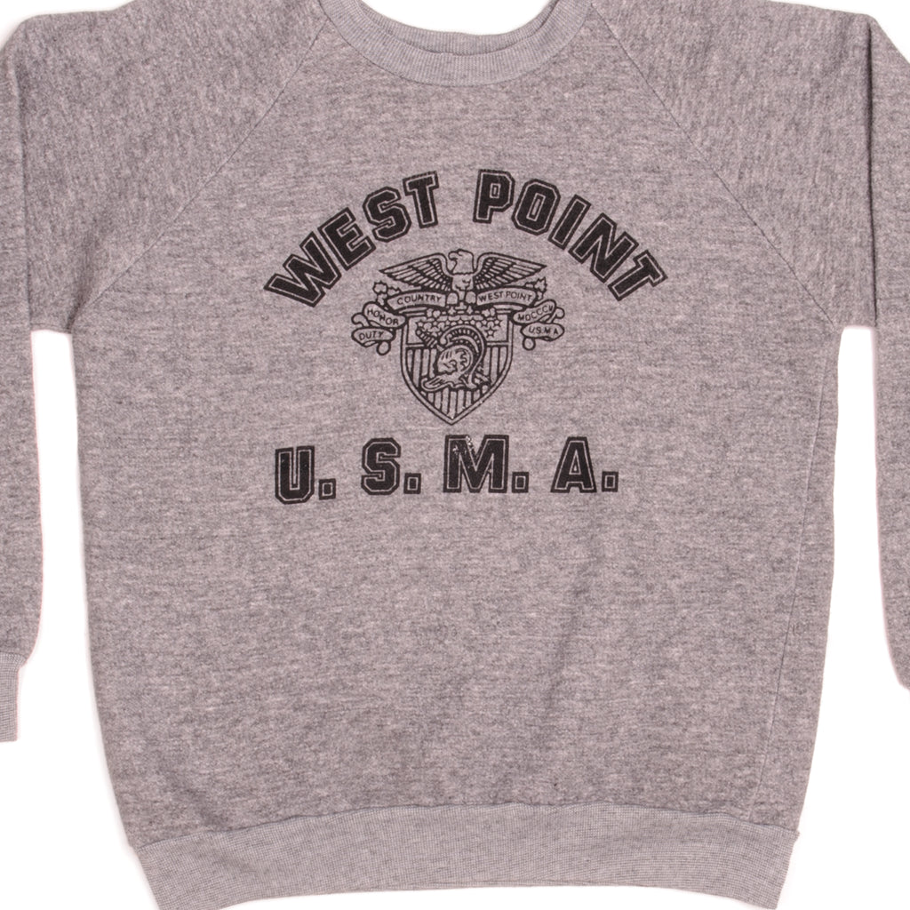 Vintage West Point US Military Academy Leisure Wear Sweatshirt Size Medium Made In USA.