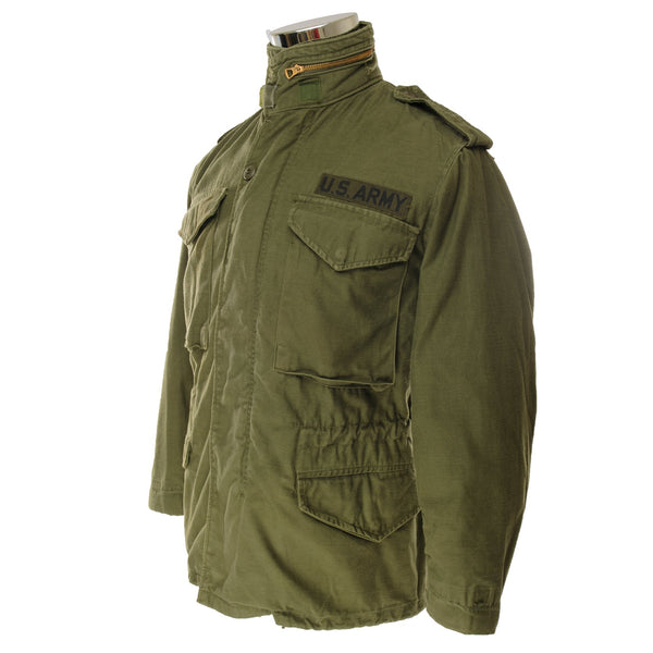 Vintage US Army M-1965 M65 Field Jacket Size XSmall Short 1981.  Stock No. : 8415-01-027-6032  DLA100-81-C-3071