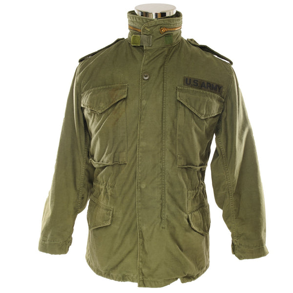 Vintage US Army M-1965 M65 Field Jacket Size XSmall Short 1981.  Stock No. : 8415-01-027-6032  DLA100-81-C-3071