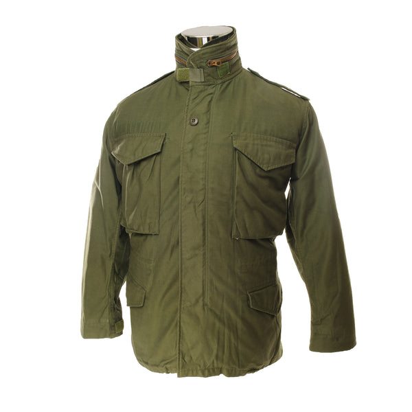 Vintage US Army M-1965 M65 Field Jacket Size XSmall Short 1981.  Stock No. : 8415-01-027-6032  DLA100-81-C-2485